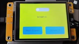 LVGL ESP32 2432S028R CYD (Beginner) tutorial on using Button events to navigate between screens.