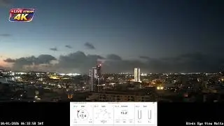🔴Malta Live Cam Stream in 4K UHD 24/7 + Chill Out Music Vibes