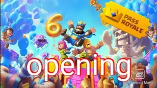 clash royale pass opening a clan chest opening + max Wizard