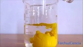 Reacción química - Precipitación de Ioduro de plomo (II)