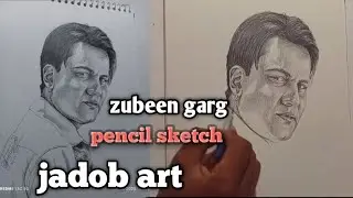 Zubeen Garg // Pencil Sketch Drawing//Jadob  Art🎨