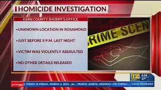Rosamond Homicide investigation