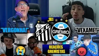 REA&Ccedil;&Otilde;ES GREMISTAS e SANTISTAS  - SANTOS 1X1 GR&Ecirc;MIO - BRASILEIR&Atilde;O 2025 - REACT FARID E TOSO!