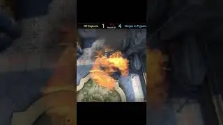 INSANE NIP hampus Inferno B Default Molotov From CT Spawn CS:GO #Shorts