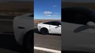 Angry Corvette ZR1 in the Mojave Desert