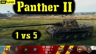 World of Tanks Panther II Replay - 7 Kills 4.4K DMG(Patch 1.6.1)