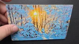 Oil Painting Handmade Arseni ~ WINTER FAIRY TALE 6
