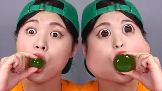Mukbang Big Bottle Candy drink 보틀 캔디 젤리 먹방 | DONA 도나 Troll i dont draw Parody (Megamix)