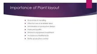 Importance of plant layout