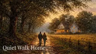 A Quiet Walk Home | Calm Piano & Cozy Evening Ambience for Reading & Relaxing