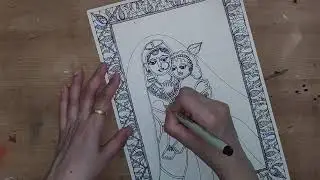 यशोदानंदन Krishna and Ma Yashoda II Madhubani  Mithila Painting  II ManjuArts