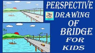 perspective drawing of bridge for kids