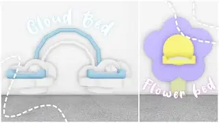 Adopt me Pet Bed Hacks | Cute Cloud Bed & Flower Bed | Adopt me Building Hacks