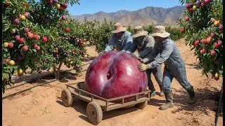 Growing Giant Plums in the Middle of the Desert 🍑🏜️ | Full High-Tech Process