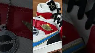 Beautyful blue swoosh meet gold Jordan Wings Logo ❤️&zwj;🔥