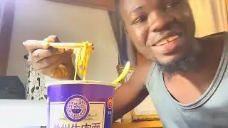 Trying halal instant noodles for the first time in my dorm; Shanghai, China.