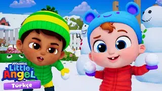 Kartopu Savaşı ⛄❄️ | YENİ | Eğlenceli ve Öğretici Çocuk Şarkıları | Little Angel Türkçe