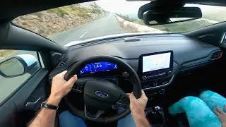 2020 Ford Puma Hybrid ST Line [1.0 EcoBoost - 155 HP] POV Test Drive | Beautiful Mountain Pass