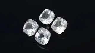 zafiro blanco ceil&aacute;n natural 0.5 quilates para anillo de compromiso