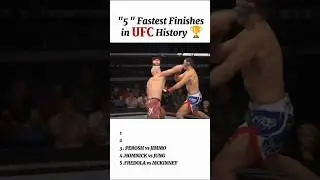 5 Fastest Finishes in UFC History .#history #ufc #ufchighlights #ufcfightnight #mma #mmafighter