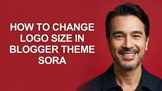 How to Change Logo Size In Blogger Theme Sora - KevinHowTo