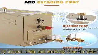 CGOLDENWALL 6KW Commercial Self-Draining Steam Generator Shower System Home Steam Bath Spa Generato