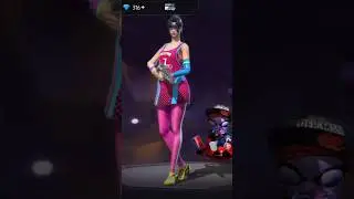 FREE FIRE BEST FEMALE DRESS COMBINATION IN VIOLET FLAME MASK 😱 #shorts