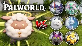 God Sheep Lamball vs Alpha Bosses in Arena - Palworld Best Pals