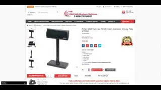 POS-X Two Line USB Customer Display Pole by Electronic Business Solutions