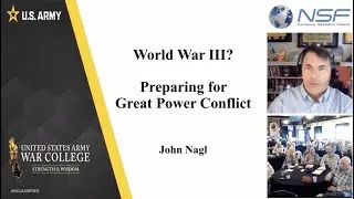 NSF Sept 2025 Forum: Preparing for Great Power Conflict