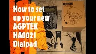How to set up AGPTEK HA0021 Hands free Call Center Dialpad Corded Telephone.