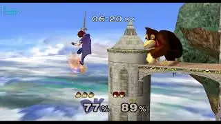 Super Smash Bros Melee - Donkey Kong vs Roy no TAS