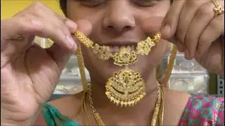 New year and Pongal offer gold look peacock pendant haram necklace #trending #jewellery #shorts