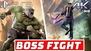 HAWKEYE FINAL BOSS AND ENDING No commentary AVENGERS GAME GAMEPLAY