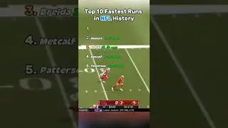 Top 5 Fastest Runs in NFL History 🥶 #shorts #nfl #top5