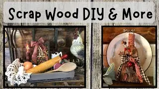 Scrap Wood Tray DIY / Whisk Broom Decorated