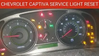 Процесс сброса индикатора сервисного обслуживания масла Chevrolet Captiva || Как сбросить индикат...