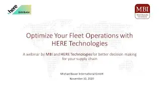 Webinar: Optimize Your Fleet Operations with HERE Technologies