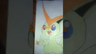 ⚡my friend (Stephon)style drawing🤘😈🔥VICTINI the 1000 year pokemon🤘😈🔥⚡