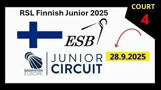 Court 4 | RSL Finnish Junior 2025 | SF - Finals