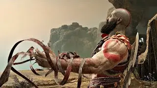 God of War 4 - Kratos Removes His Bandages Infront of Atreus Scene (God of War 2018) PS4 Pro