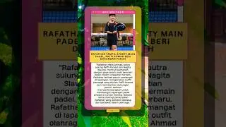 Rafathar Tampil Sporty Main Padel #shorts #shortvideo #artispopuler