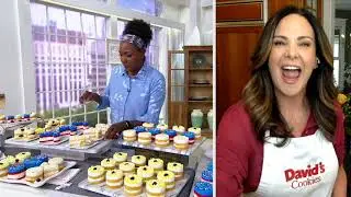 SH 6/21 David's Cookies (12) Patriotic Individual Layer Cakes on QVC