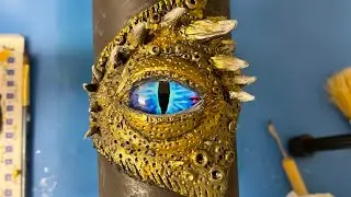 PART 2: Painting the 3D Dragon Eye Tumbler out of Polymer Clay