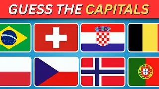 Can You Guess All 50 World Capital Cities? 🤯🌍 | Geography Quiz