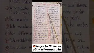 🇩🇪Learn German by singing #german #foryou #germany #foryoupage #funny #funnyshorts #for