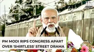 Watch: PM Modi&rsquo;s Full-Frontal Attack On 'Shirtless' Congress Protest, Says 'You Are Already Naked!'