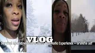 Vlog | Part 2 Survival Mode | Stuck in Snowstorm 2022 | Traumatized | Grateful