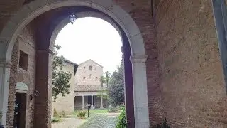 Church of St Paul at the Three Fountains - Part 2 of 3 - At the archway to enter the site