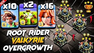 Th17 ROOT RIDER VALKYRIE Attack With OVERGROWTH Spell COC | Best TH17 Attack Strategy Clash Of Clans